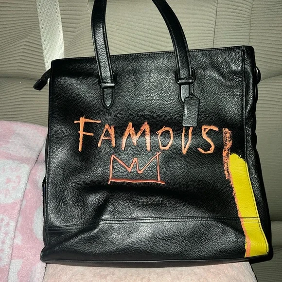 Coach X Jean Michel Basquiat Graham Structured Tote Bag - Picture 3 of 14